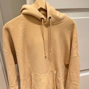 Champion Hoodie Mens Medium yellow color